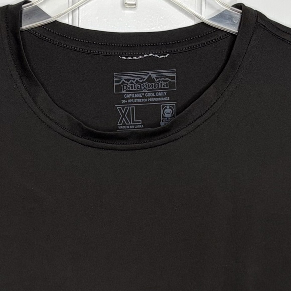 Patagonia Capilene Cool Daily Black Long Sleeve Shirt Base Layer XL 50+ UPF - Picture 2 of 5